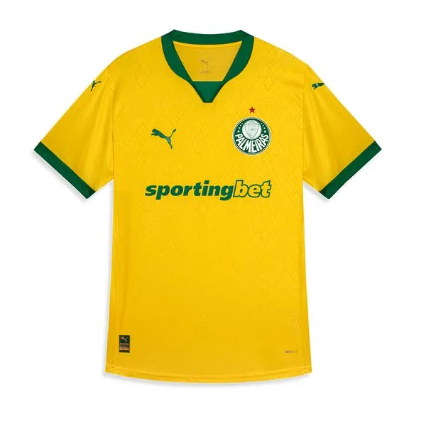 Camisa Palmeiras Puma III 25/26 Jogador - Amarelo - PP