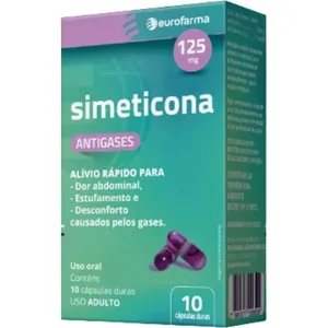 Simeticona 125mg 10 Cápsulas Eurofarma