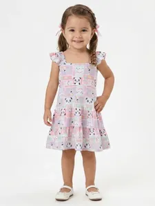 Vestido Texturizado Infantil Para Menina - VERDE 1