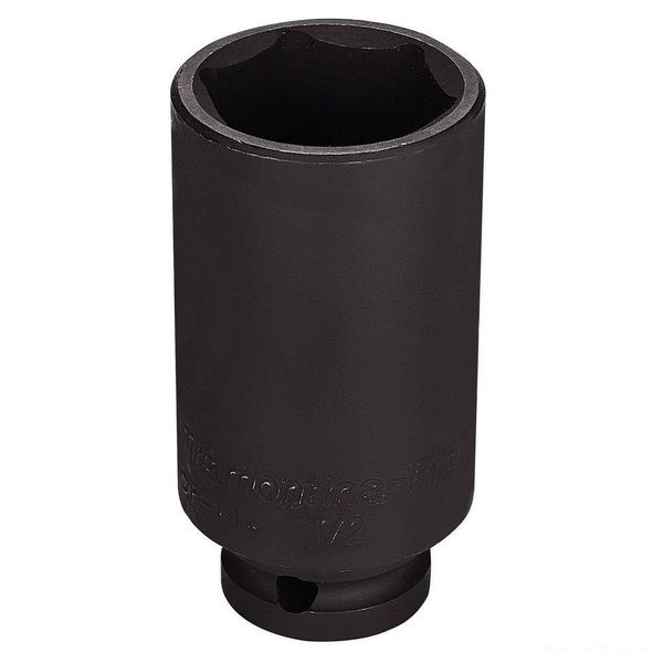 Soquete De Impacto Sextavado Longo Em Aço Cromo Molibdênio 1'' - Encaixe 1/2'' Pro