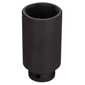 Soquete De Impacto Sextavado Longo Em Aço Cromo Molibdênio 1'' - Encaixe 1/2'' Pro