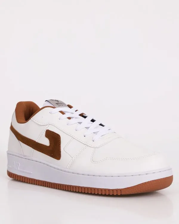Tênis Masculino Casual Veloce Com Recortes Branco 41