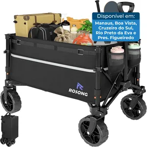 Carrinho Dobrável Utilitário Rosong Preto A-BI