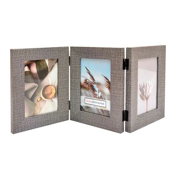 Porta-Retrato Retangular MDF Cinza TY485321 - Brascontinental