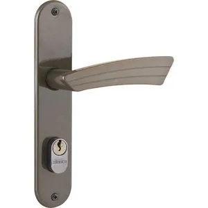 Fechadura Externa 2600-90 Blf Aliança para Porta com Acabamento Bronze Latonado Fosco Pop Fechadura Externa 2600-90 Blf Aliança para Porta Bronze Latonado Fosco Pop