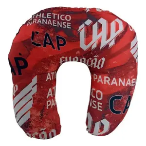 Almofada de Pescoço Atlético Paranaense para Apoio Ergonômico com Enchimento Macio Vermelho Allmix Almofada de Pescoço Atlético Paranaense 100% Poliéster com Enchimento Macio Vermelho Allmix