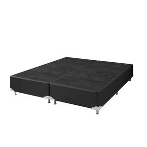 Base Cama Box Casal Ortho Firme Madeira de Eucalipto Preto 158x198cm Marjom