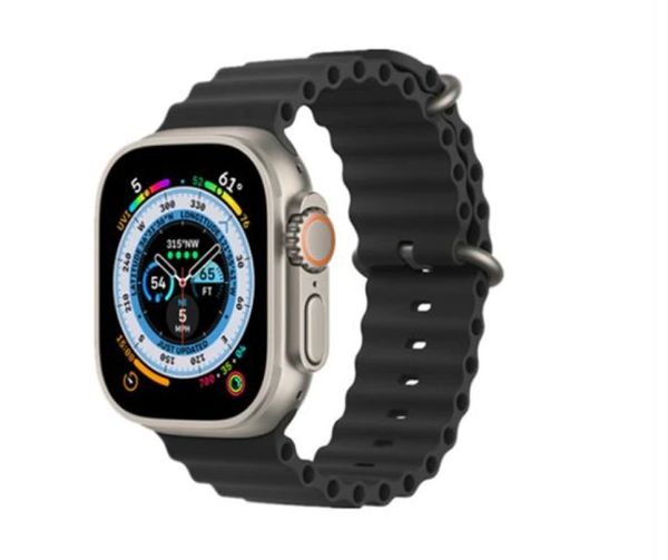 Smartwatch W68 Ultra Max Serie 8 49mm NFC, GPS 2,2" Ligações Preto