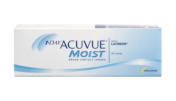 Lentes de Contato 1-Day Acuvue Moist com Lacreon 30 Unidades +6,00