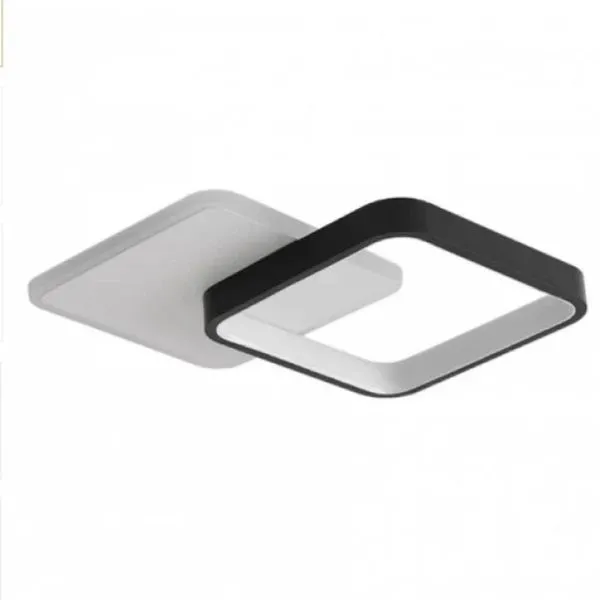 Plafon de LED Glony 2151 27W 3000K Autovolt preto-branco para Iluminação Interna Branco Plafon de LED Glony 2151 27W 3000K Autovolt preto-branco Branco