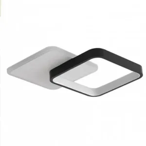 Plafon de LED Glony 2151 27W 3000K Autovolt preto-branco para Iluminação Interna Branco Plafon de LED Glony 2151 27W 3000K Autovolt preto-branco Branco