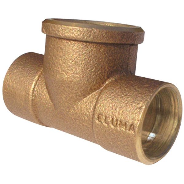 Tê roscável central fêmea 15x1/2" bronze R19 Eluma