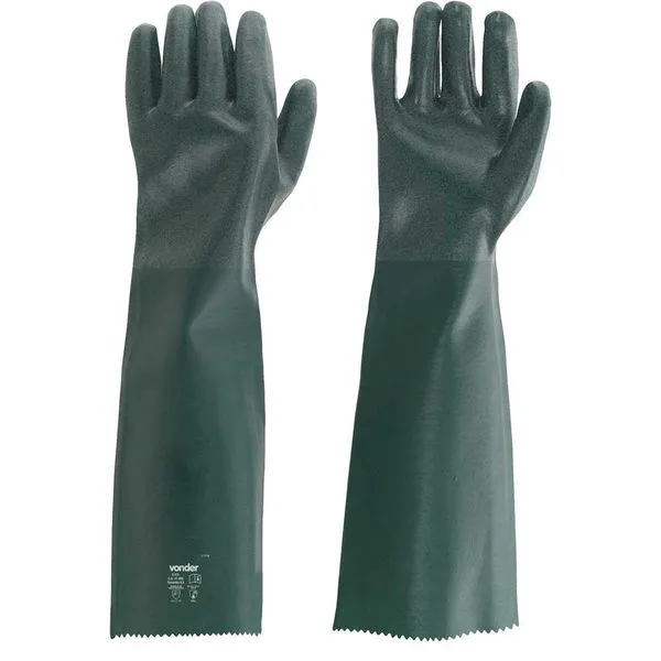 Luva de PVC com Forro 56cm Palma Áspera PAV0056 - VONDER