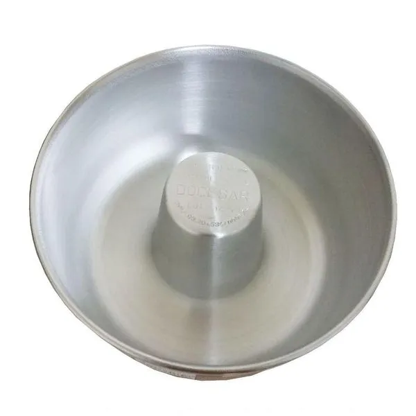 Forma Assadeira De Pudim De Alumínio Grosso 16x8cm Docesar