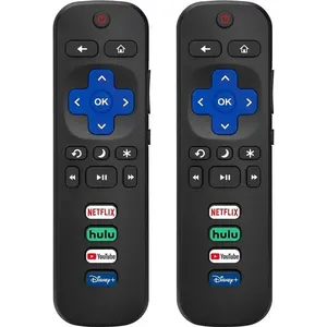 Controle AcCoyer Compatível TV Roku 2 Unidades Preto BI