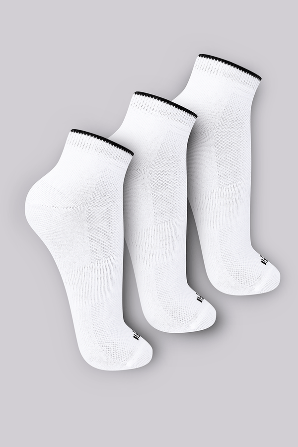 Kit com 3 Meias Trifil Cano Curto Friso Tamanho: 33 a 38 | Cor: 0900 - SORTIDO