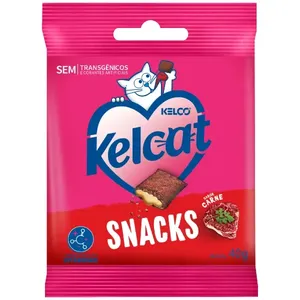 Petisco Kelcat Snack Carne para Gatos 40 g
