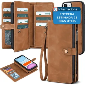Capa Porta-Cartões iPhone 11 Magnet Twohead Marrom A-MBI