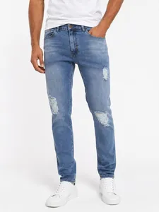 Calça Jeans Slim Masculina AZUL 38
