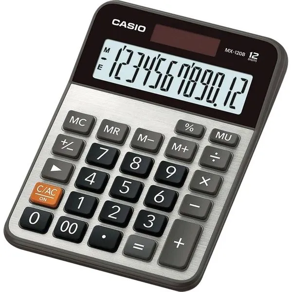 Calculadora De Mesa 12 Digitos (Mx-120b-W4-Dc) - Casio
