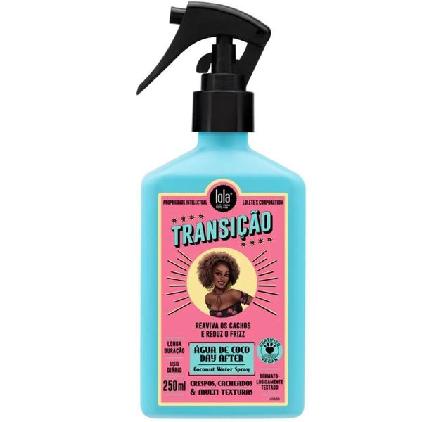 Spray Capilar Transição Água de Coco Day After Fórmula Vegana 250ML Lola Cosmetics Spray Capilar Transição Água de Coco Day After 250ML Lola Cosmetics