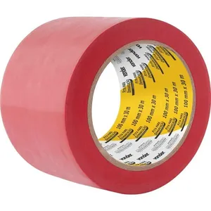 Fita Adesiva para Demarcação 100mm x 30m Vermelha - VONDER