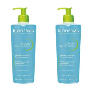 Kit com 2 Unidades de Sébium Gel Moussant Gel De Limpeza Bioderma 500ml