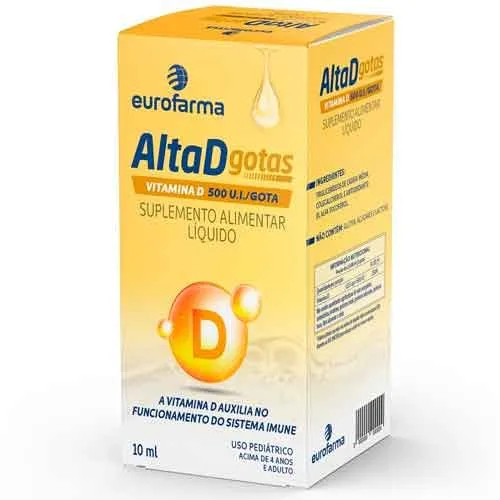 Alta D 500UI/Gota 10 Ml Gotas Eurofarma
