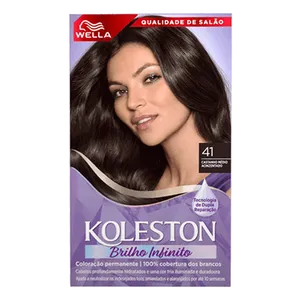 Tinta de Cabelo Wella Koleston Brilho Infinito 41 Castanho Médio Acinzentado