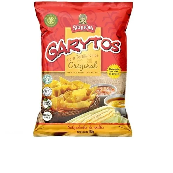 Salgadinho de Milho Nachos Mexicanos Garytos Tortilla Chips 120g