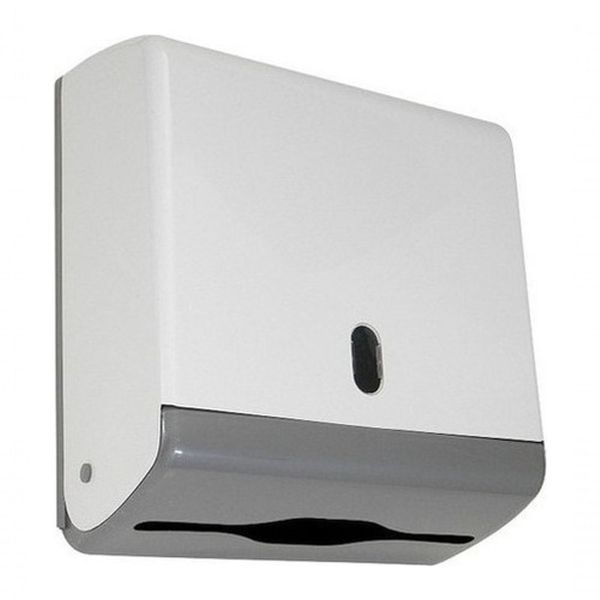 Dispenser para Papel Toalha Interfolha Toalheiro Junior 2 Ou 3 Dobras com Visor Transparente Branco Higipack Dispenser para Papel Toalha Interfolha Toalheiro Junior 2 Ou 3 Dobras Capacidade 600 Folhas Branco
