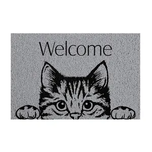 Tapete Vinil Cat Welcome Kapazi Único