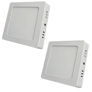 Kit Com 2 Painéis Plafon Led Sobrepor Quadrado 6w 6500k Max-0371