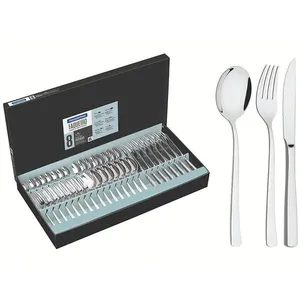 Faqueiro Tramontina Berlin Aço Inox Com Facas Para Churrasco Forjada Acab. Alto Brilho 48 Peças 66934144
