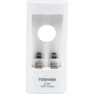 Carregador De Pilha Usb Toshiba 2 Pilhas Aa