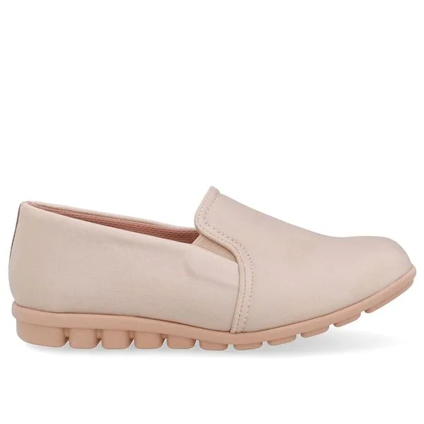 Loafer Bege Elastano Básico 35