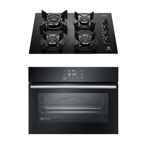 Kit Cooktop 4 Bocas a Gás Experience (KE4GC) + Forno de Embutir Elétrico 50L Experience (OE5EA) Electrolux 127V