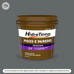 Tinta Acrílica Premium Pisos E Paredes Hidrotintas 15L Cinza (MP)