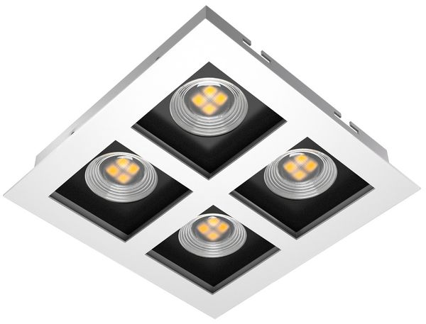 Spot de embutir par16 4 luzes gu10 bcm - ptm ORLUCE