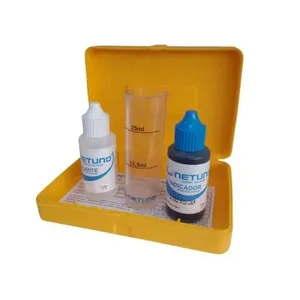 Kit Teste de Alcalinidade para Piscinas Teste Alcalinidade Mede Precisão Água Compacto Completo Netuno Kit Teste de Alcalinidade para Piscinas Modelo Teste Alcalinidade Compacto Fácil de Usar Netuno
