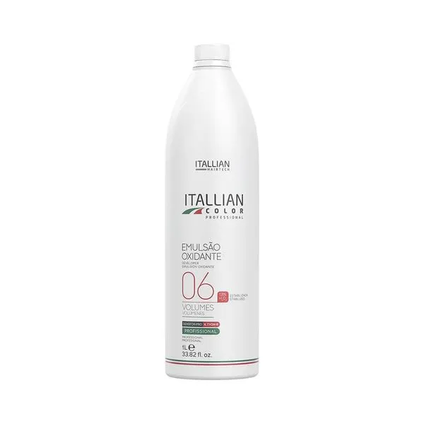 Emulsão Oxidante Itallian Color 6 Volumes 1L Emulsão Oxidante Itallian Color 6 Volume 1000ml