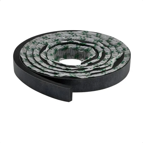 Perfil de Acabamento Eva Laminado Autocolante 2,5 Metros Preto Flexível para Ambiente Interno Meu Rodapé Perfil de Acabamento Eva Laminado Autocolante 2,5 Metros Preto Meu Rodapé