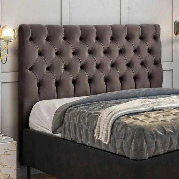 Cabeceira King Size 195cm JS Cristal | Chocolate