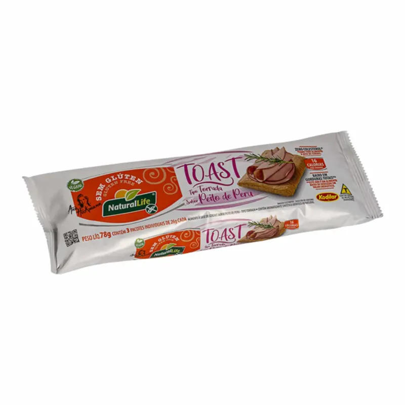 Torrada Tost Peito De Peru Sem Glúten - Natural Life 78g
