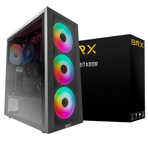 PC Gamer Ryzen 5 5500 SSD 512GB 16GB RAM Placa de Vídeo RTX 4060 Windowns 11