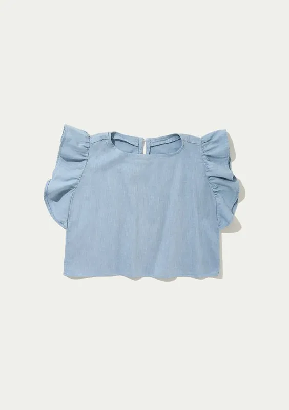 Blusa Infantil Menina Com Liocel - Azul 004