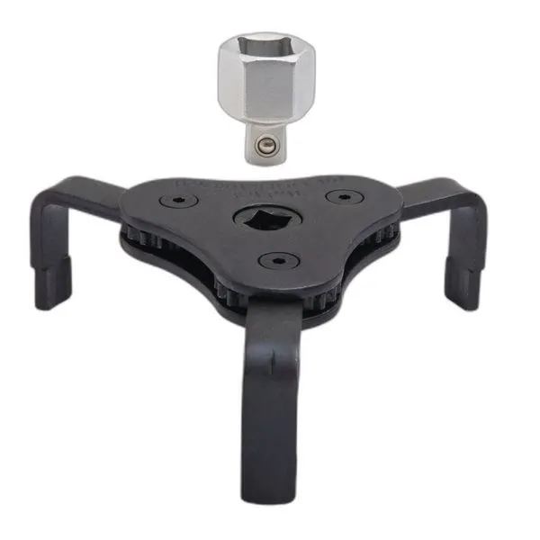 Chave para Filtro de Óleo 3 Garras Encaixe 3-8'' Aço Especial Cromado com Adaptadores Tramontina Chave para Filtro de Óleo 3 Garras Encaixe 3-8'' Aço Cromado Tramontina