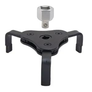 Chave para Filtro de Óleo 3 Garras Encaixe 3-8'' Aço Especial Cromado com Adaptadores Tramontina Chave para Filtro de Óleo 3 Garras Encaixe 3-8'' Aço Cromado Tramontina