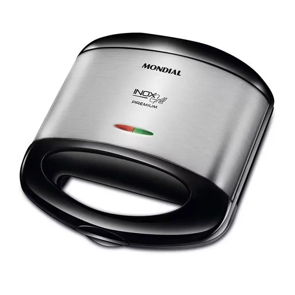 Sanduicheira Grill S-07 800W Potência Mondial Preto / 220V