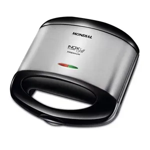 Sanduicheira Grill S-07 800W Potência Mondial Preto / 220V